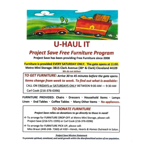 Project Save furniture program